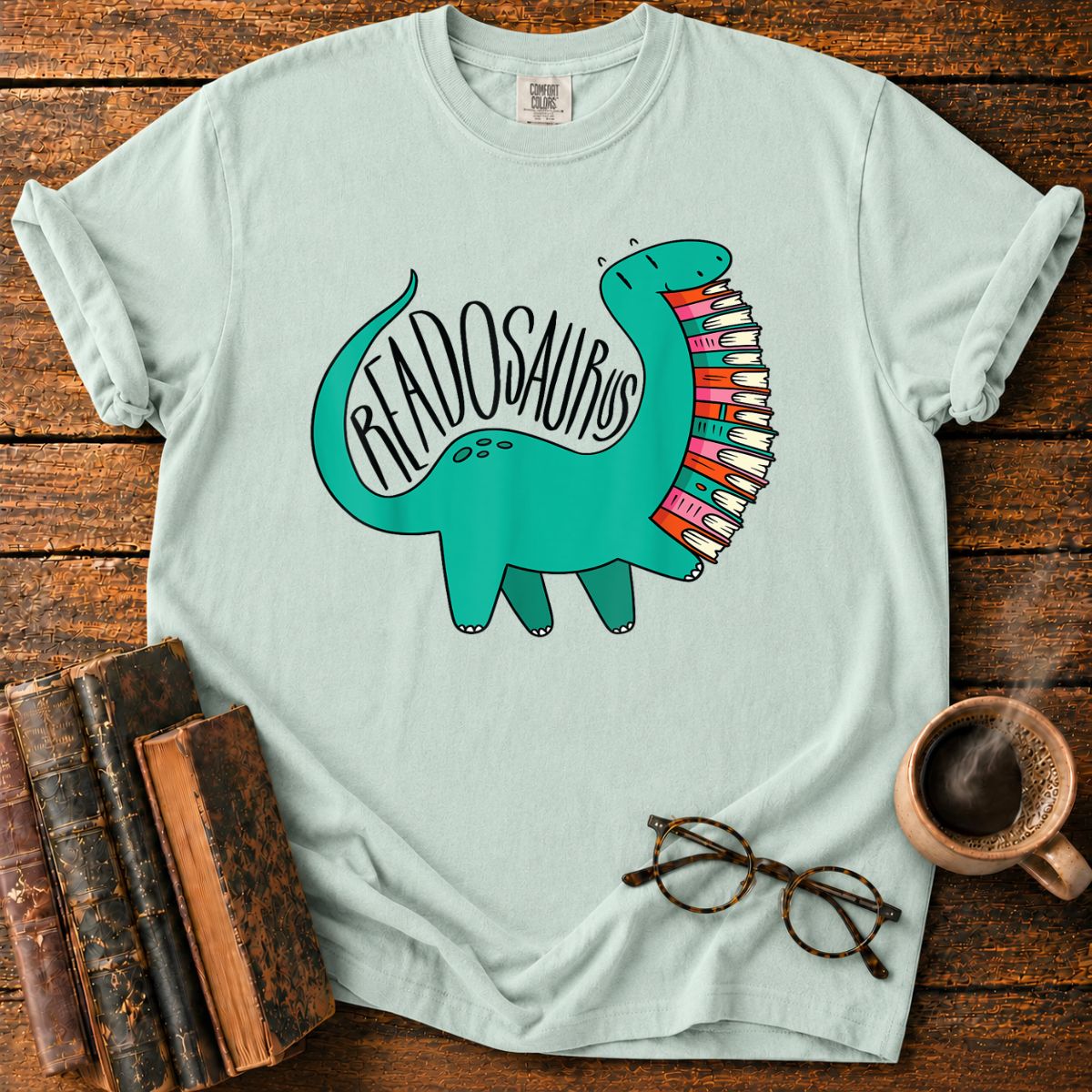 Funny Book Readosaurus T-Shirt