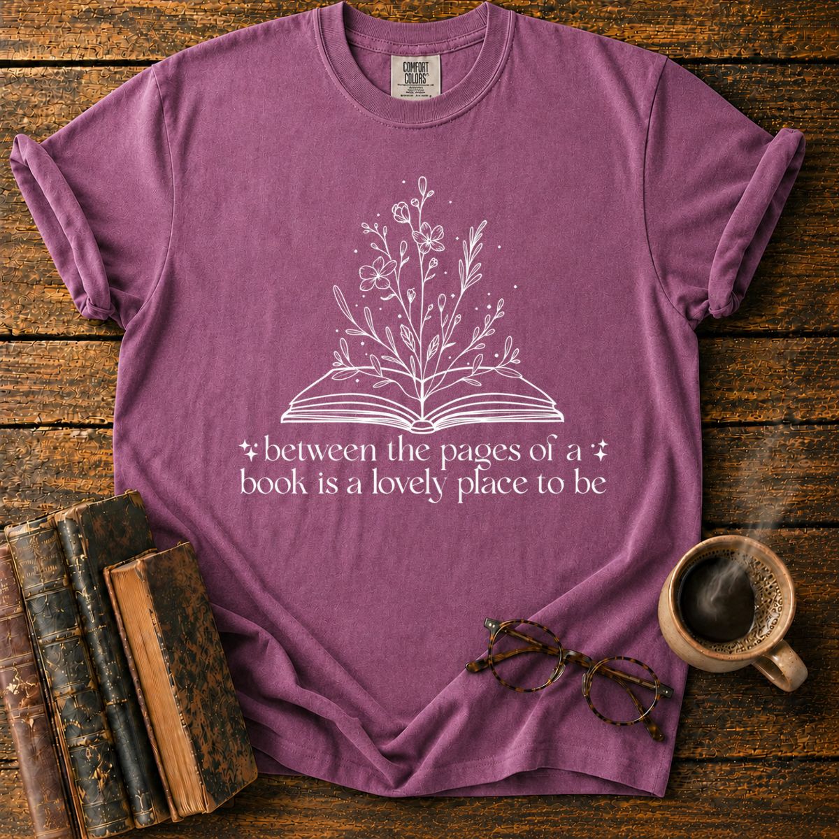Botanical Book Quote on Forest T-Shirt