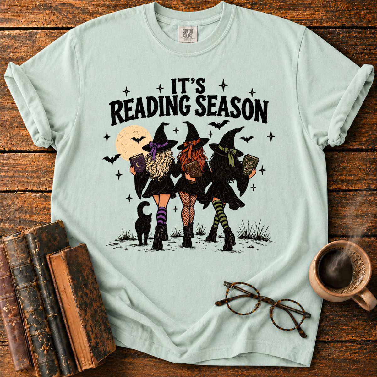 It's Reading Season Witches Halloween T-Shirt