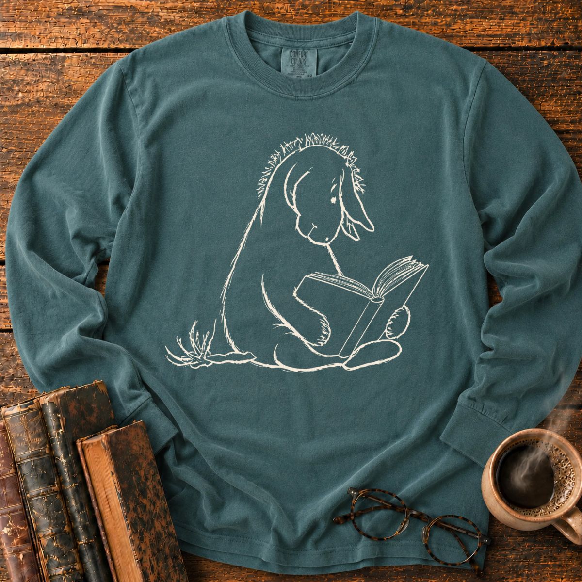 Donkey 1926 Reading Book LS T-Shirt