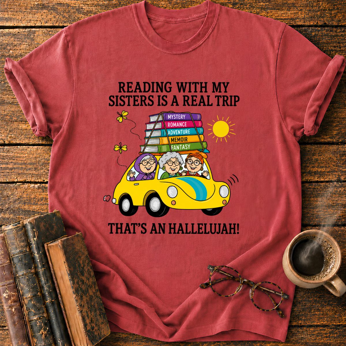 Reading Sisters’ Book Road Trip T-Shirt