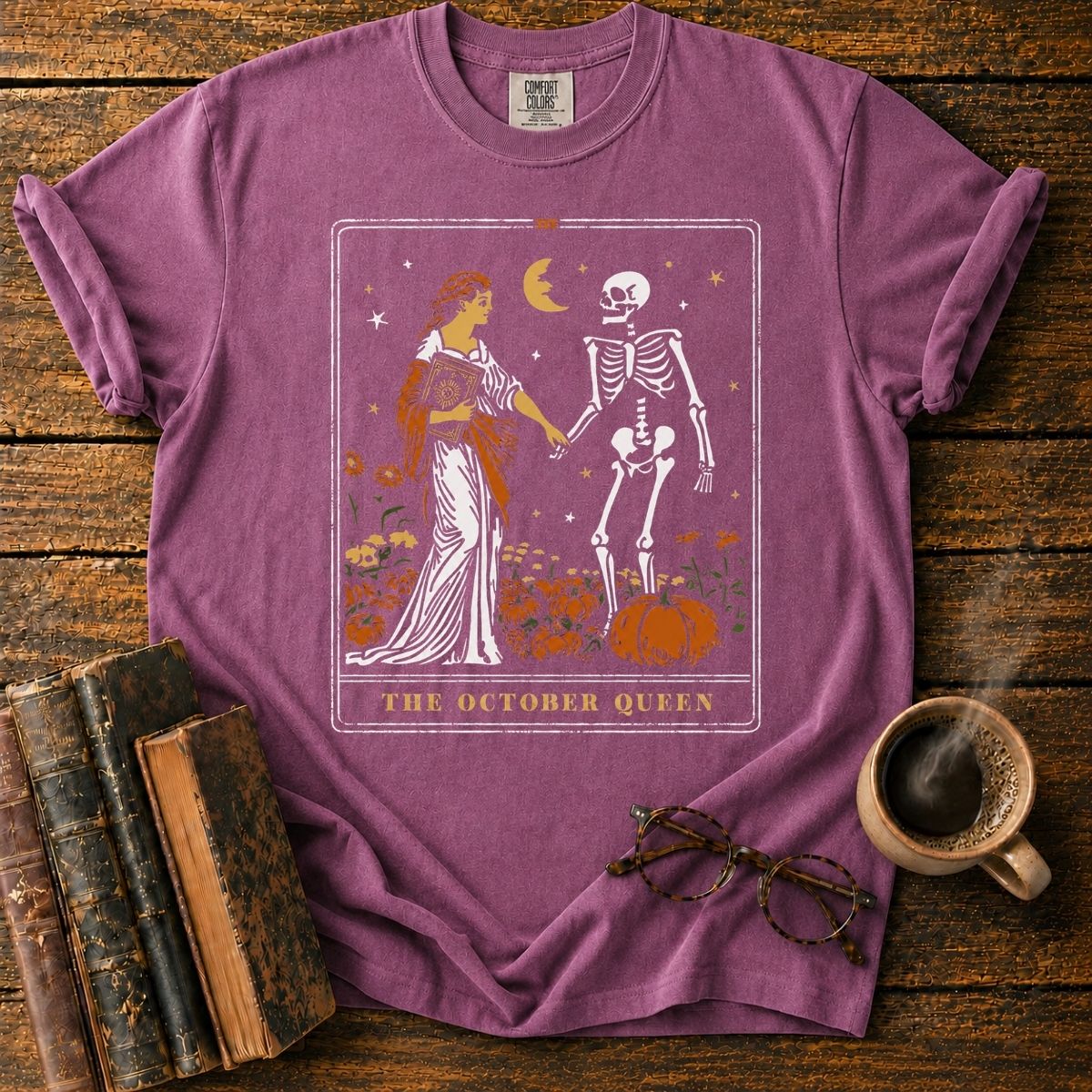 The October Queen Tarot Card T-Shirt
