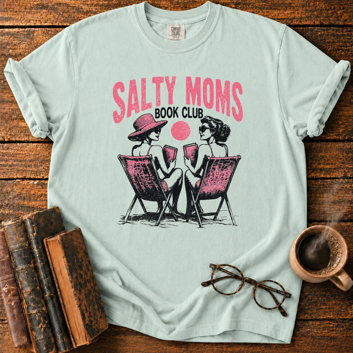 Salty Moms Beach Book Club T-Shirt