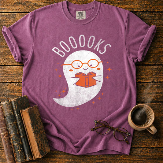 Booooks Ghost Funny Halloween T-Shirt
