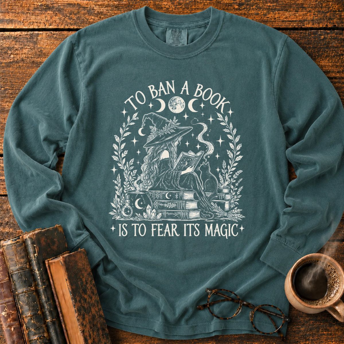 To Ban a Book_ Fear Its Magic LS T-Shirt