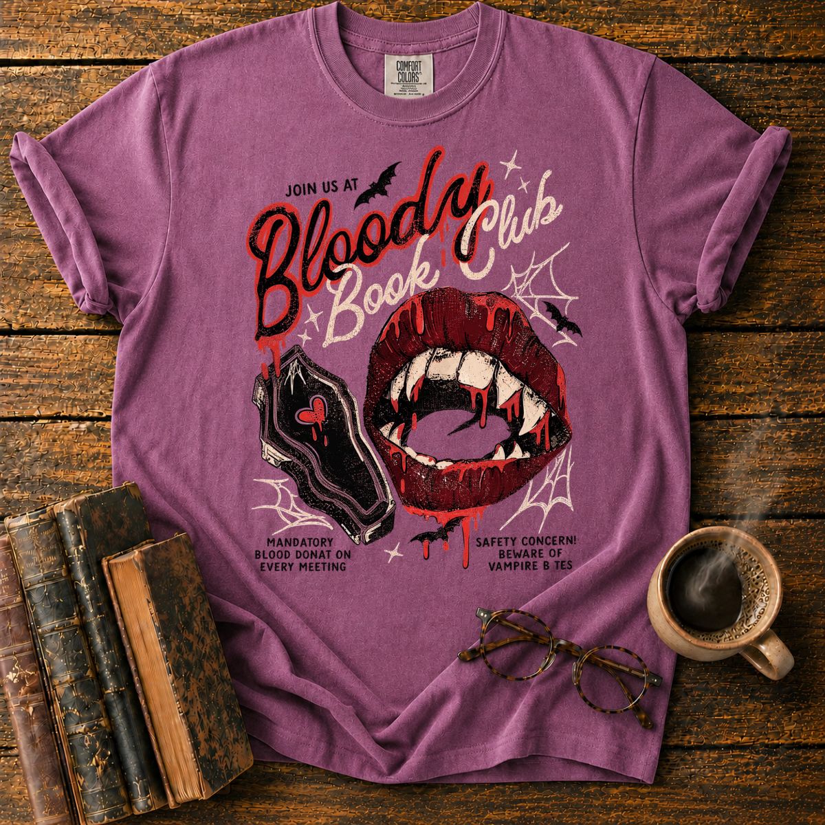 Blood Book Club Horror T-Shirt