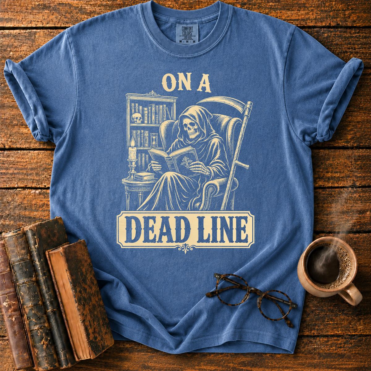 On A Dead Line Grim Reaper T-Shirt