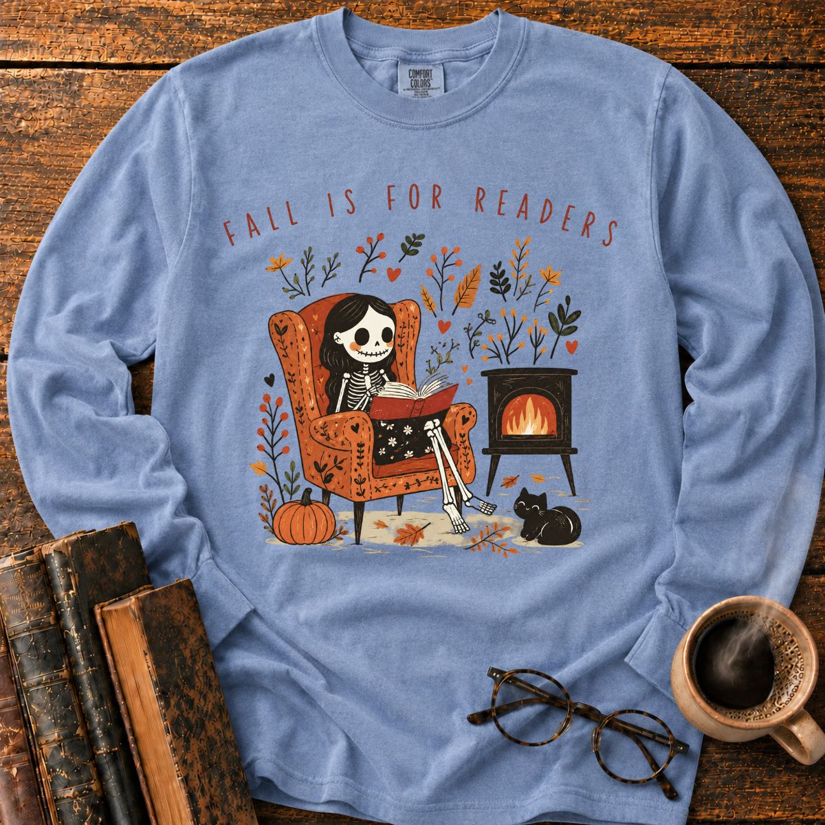 Fall Is For Readers LS T-Shirt