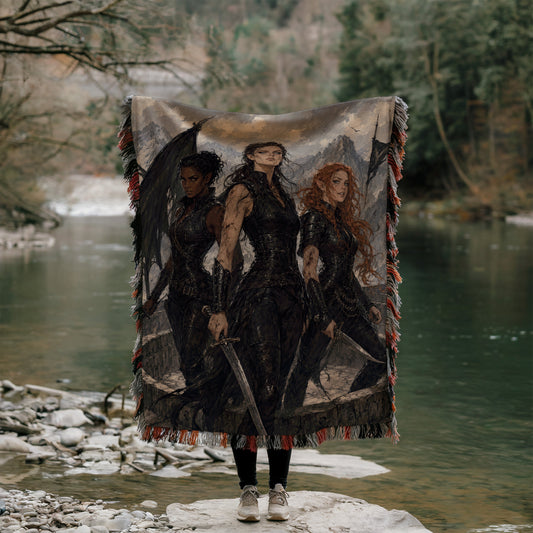 Night Court Woven Throw Blanket