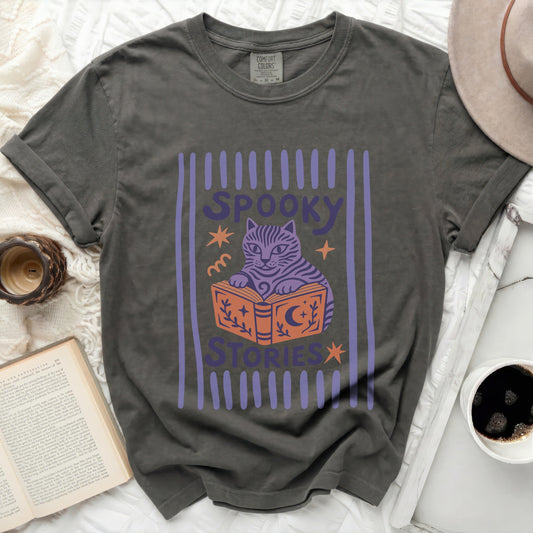 Spooky Cat Stories Tee