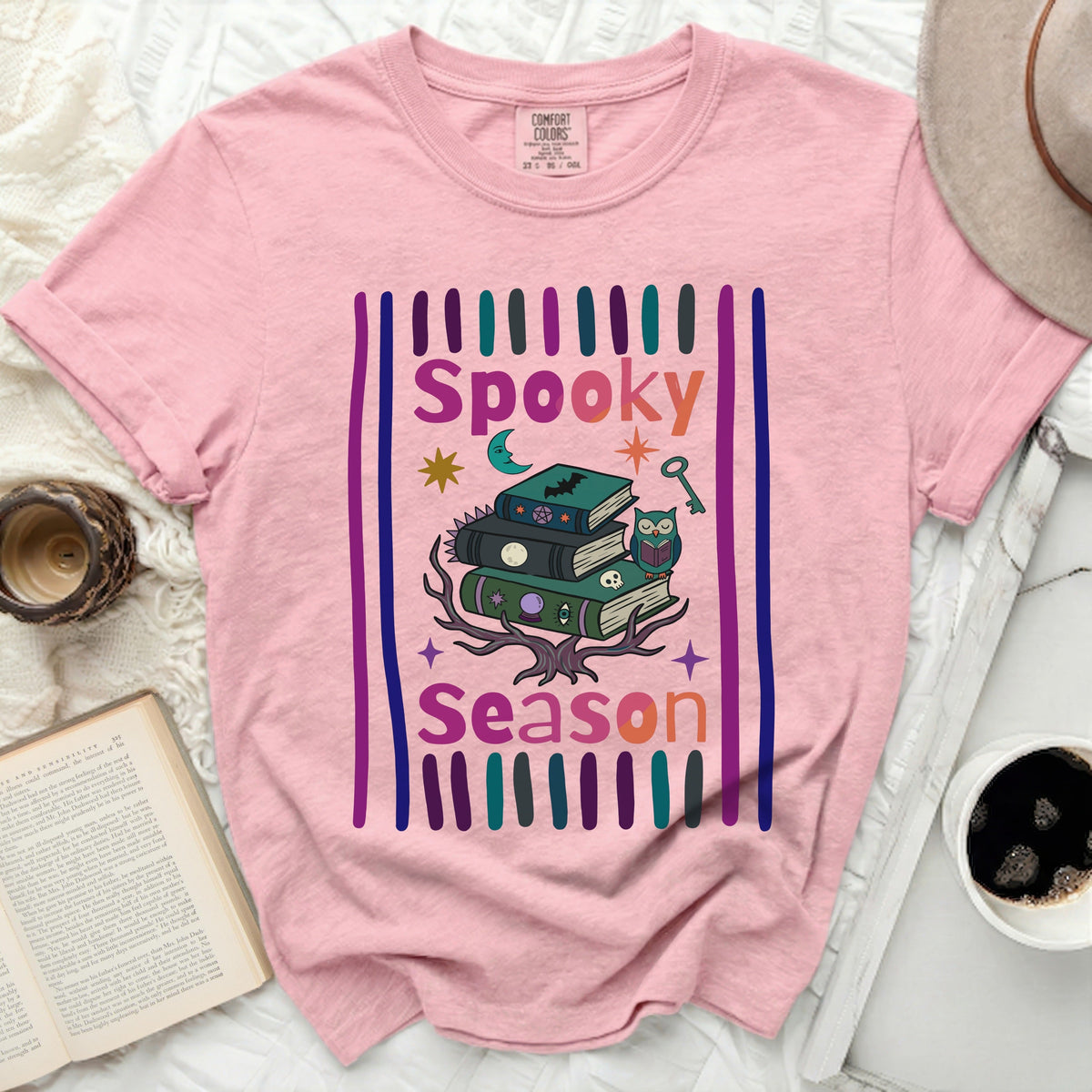 Spooky Season Books Arcane Tee