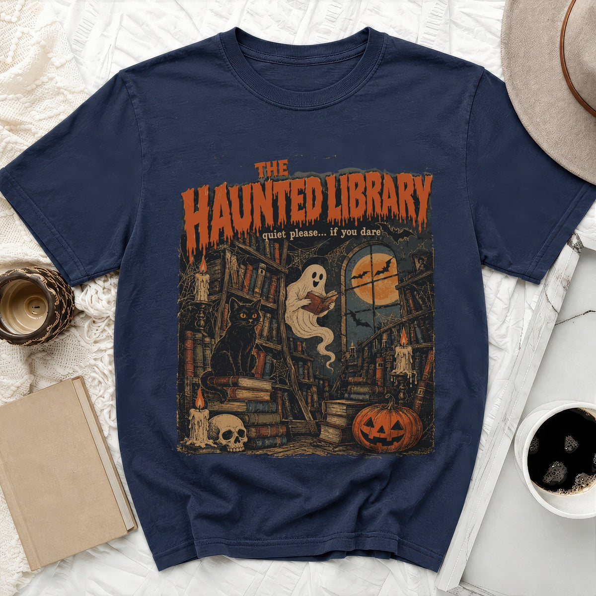 The Haunted Library Tee