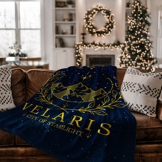 Velaris City of Starlight ACOTAR Velveteen Plush Blanket
