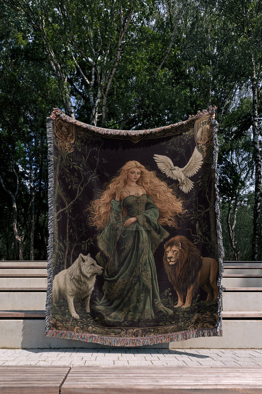 TOG Tapestry Woven Throw Blanket