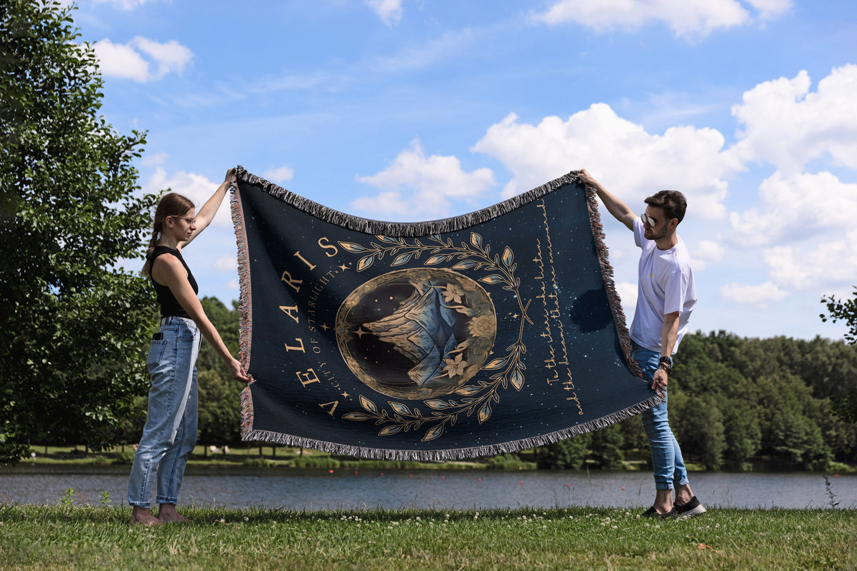 City of Starlight Woven Throw Blanket