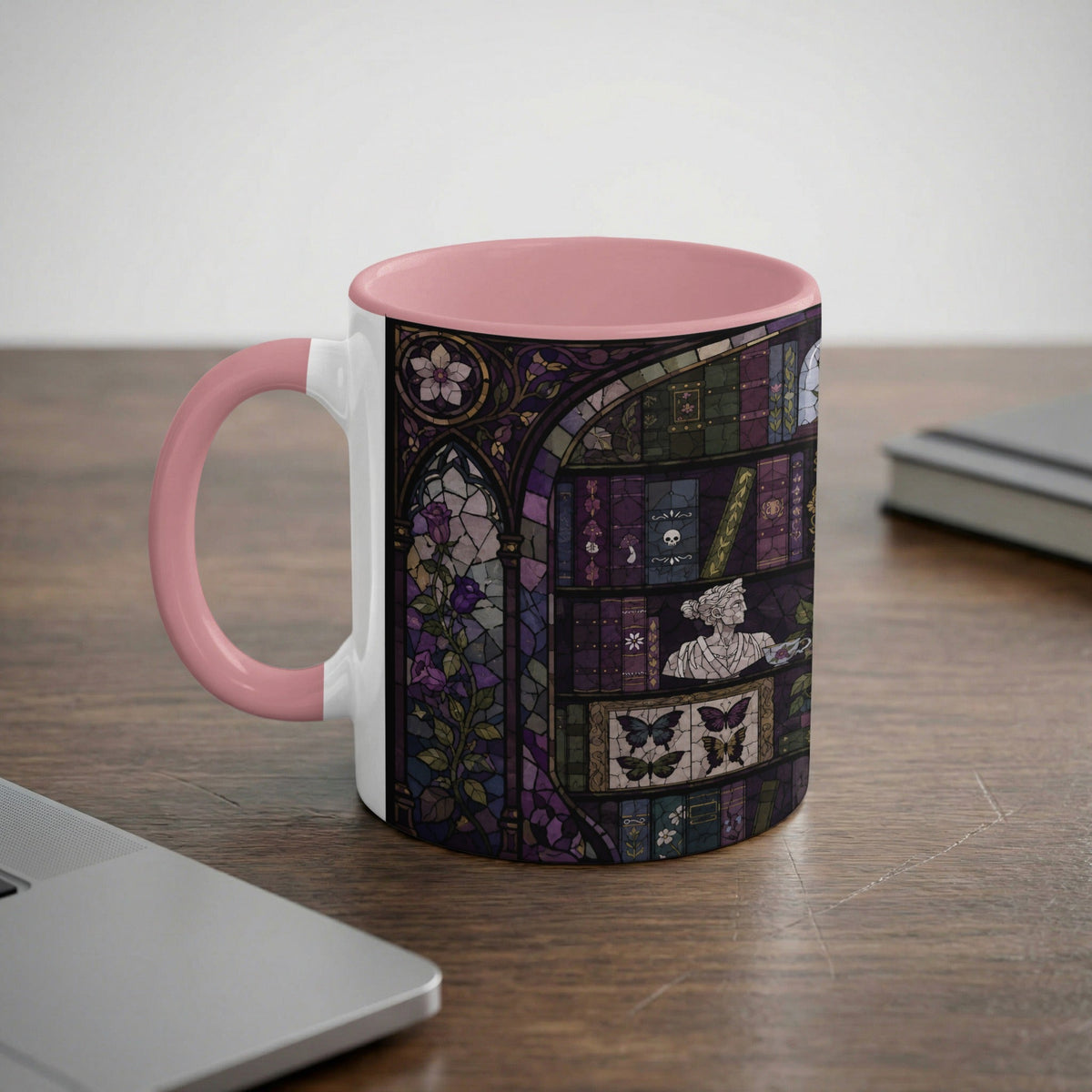 Enchanted Library Stained Glass Mug