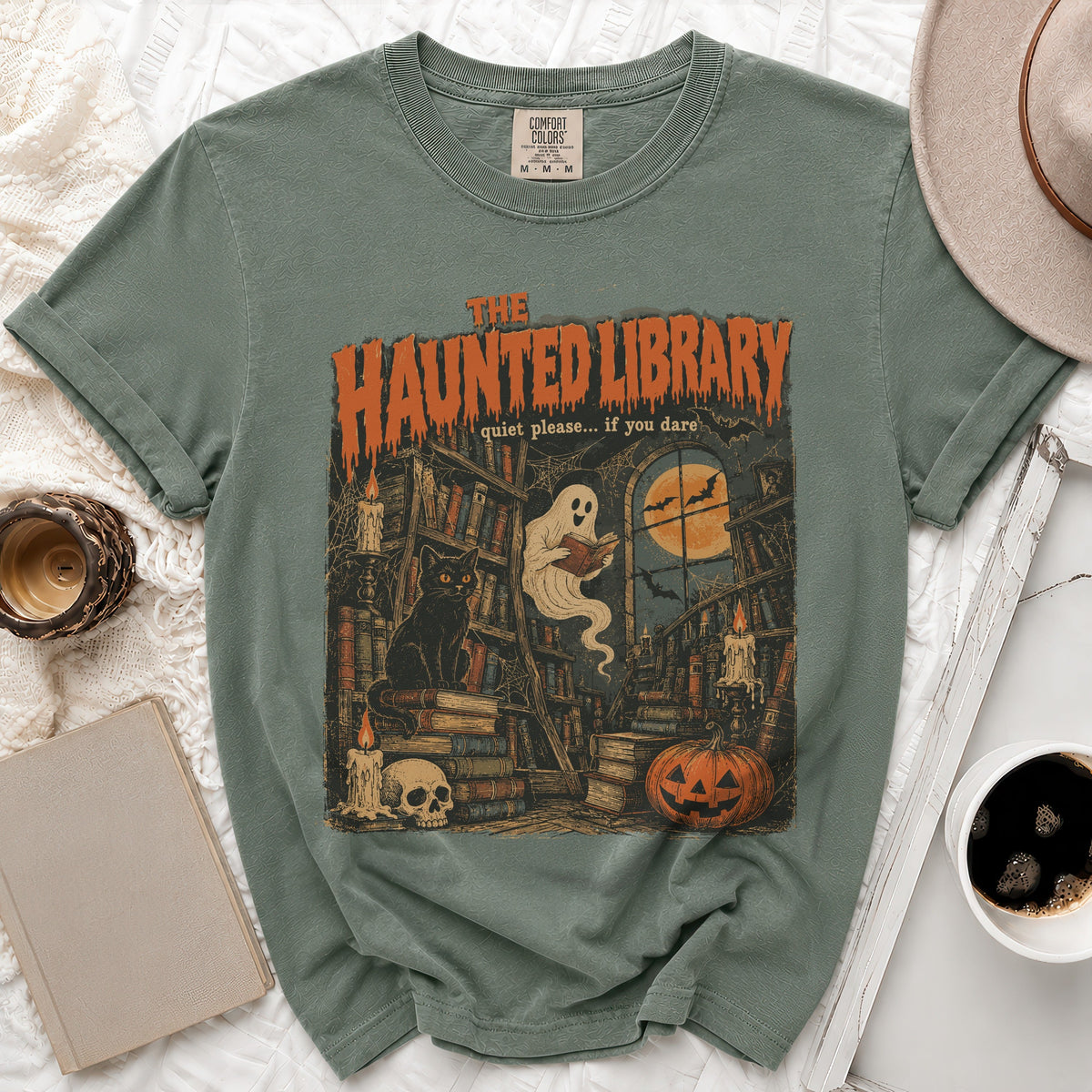 The Haunted Library Tee