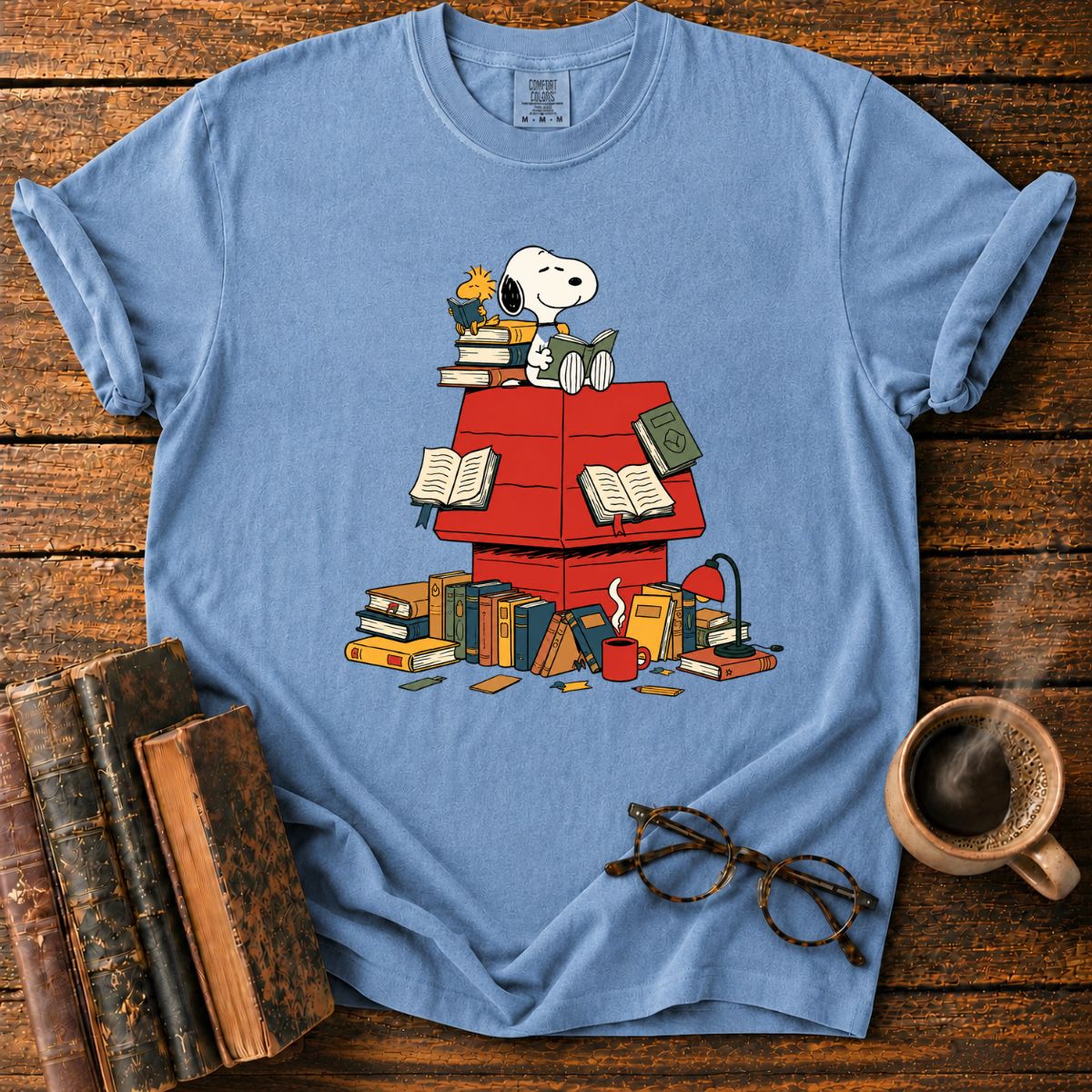 Snoopy’s Cozy Reading Book T-Shirt