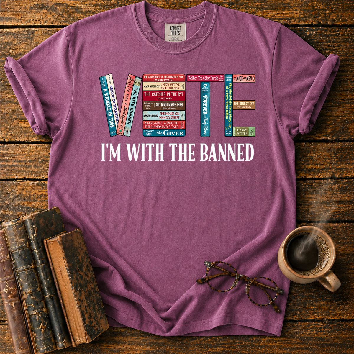 Vote I'm With The Banned Books T-Shirt