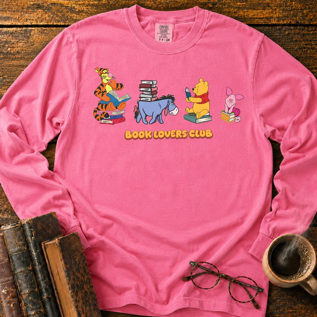 Book Lovers Club Reading Friends LS T-Shirt