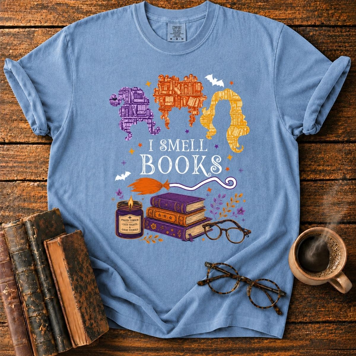 I Smell Books_ Magical Reading Night T-Shirt