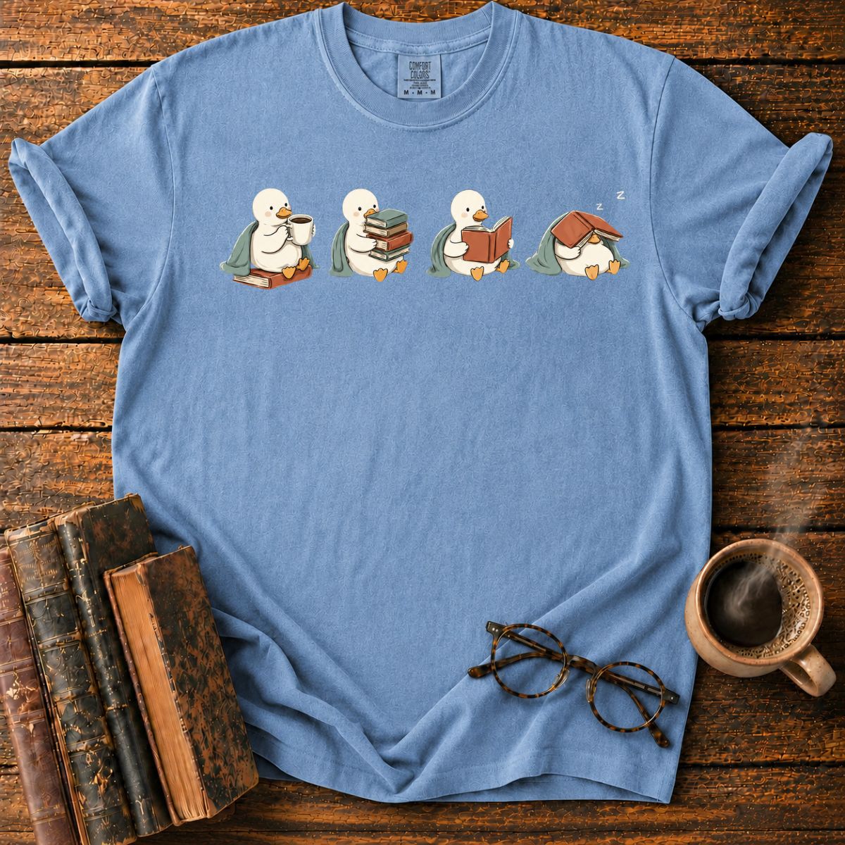 Cozy Duck Reading Club T-Shirt