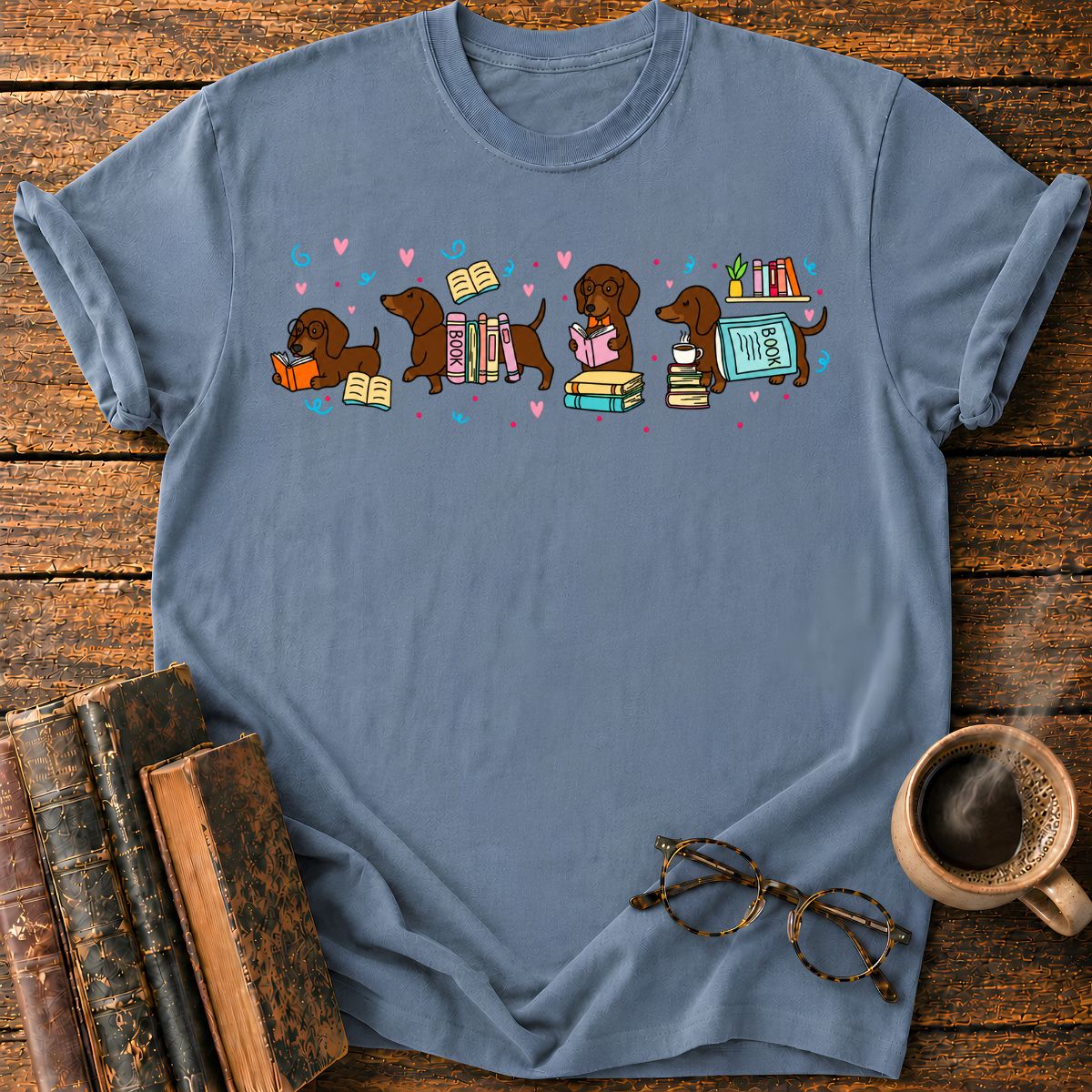 Dogs Reading A Book T-Shirt