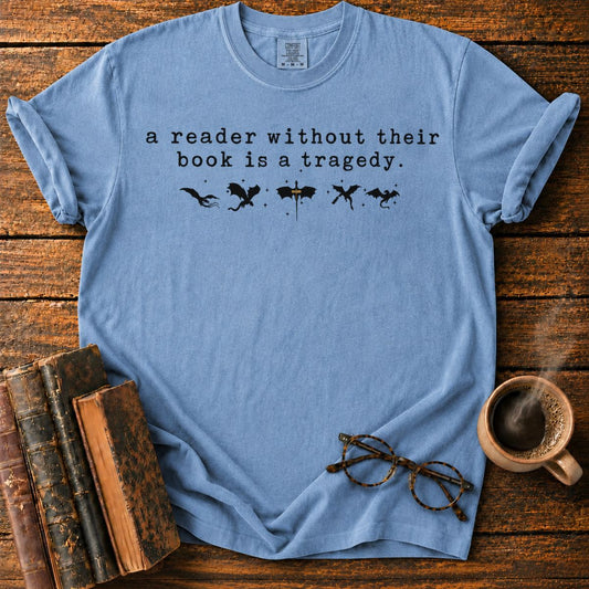 Vintage Bookish Dragon Quote T-Shirt