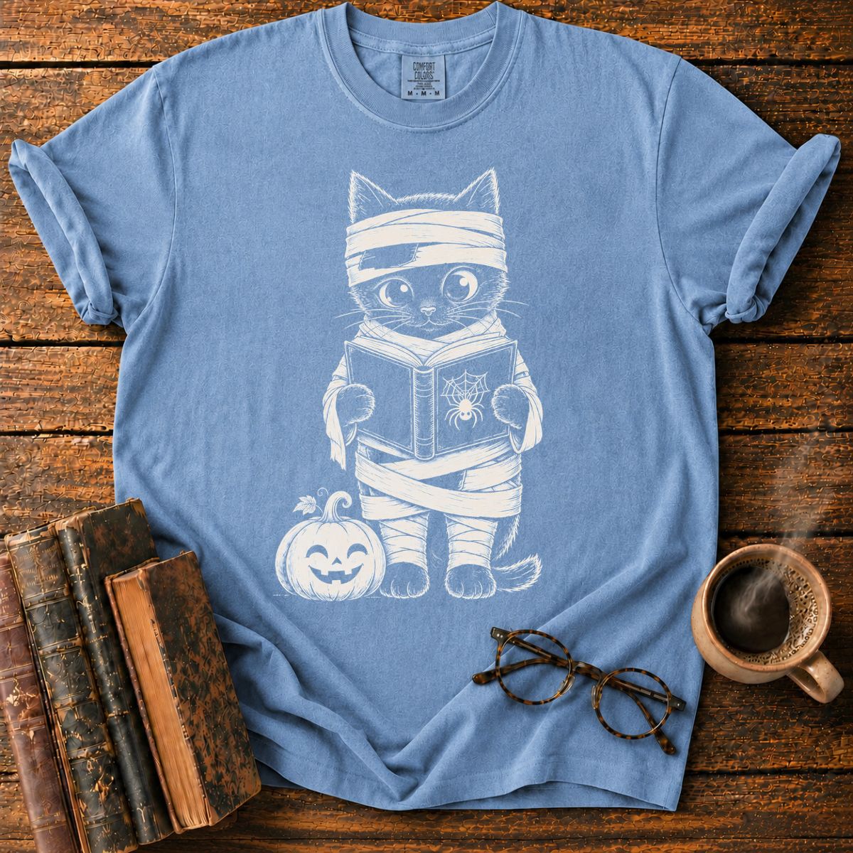 Mummy Kitten Reading T-Shirt