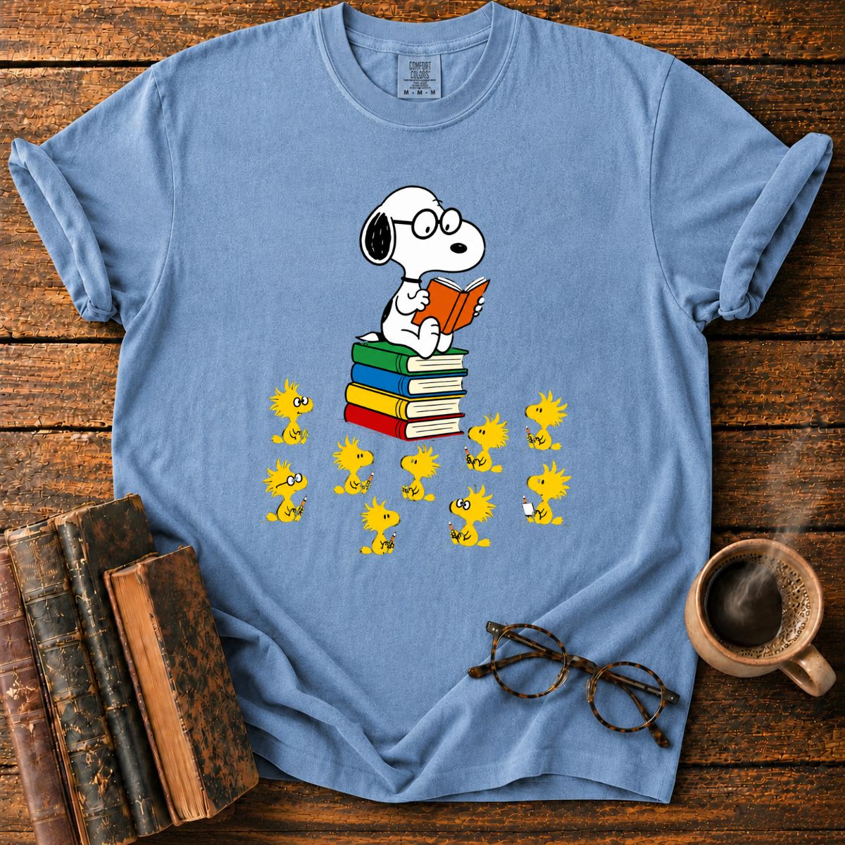Snoopy’s Woodstock Study Circle T-Shirt