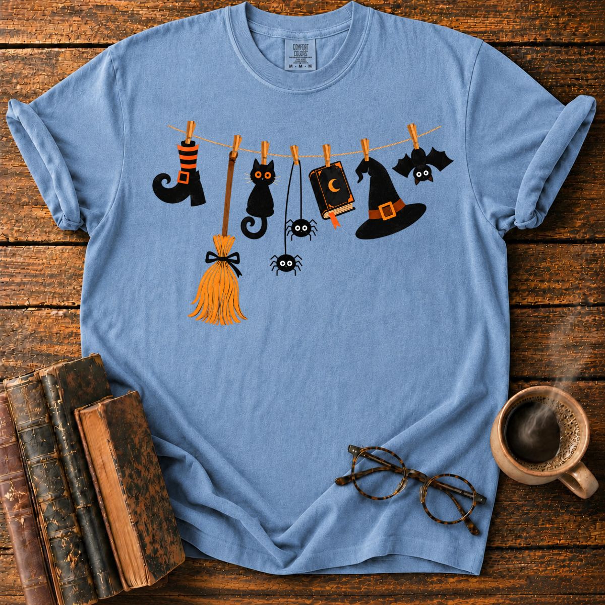 Halloween Garland of Whimsical Charms T-Shirt