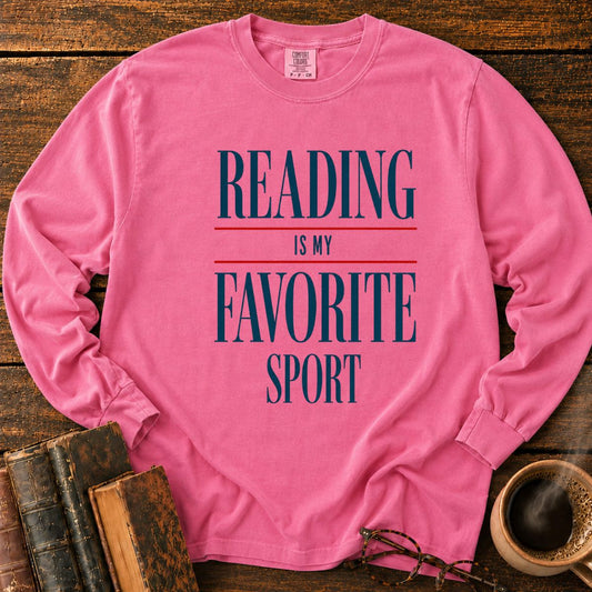 Reading is My Favorite Sport Long Sleeve T-Shirt