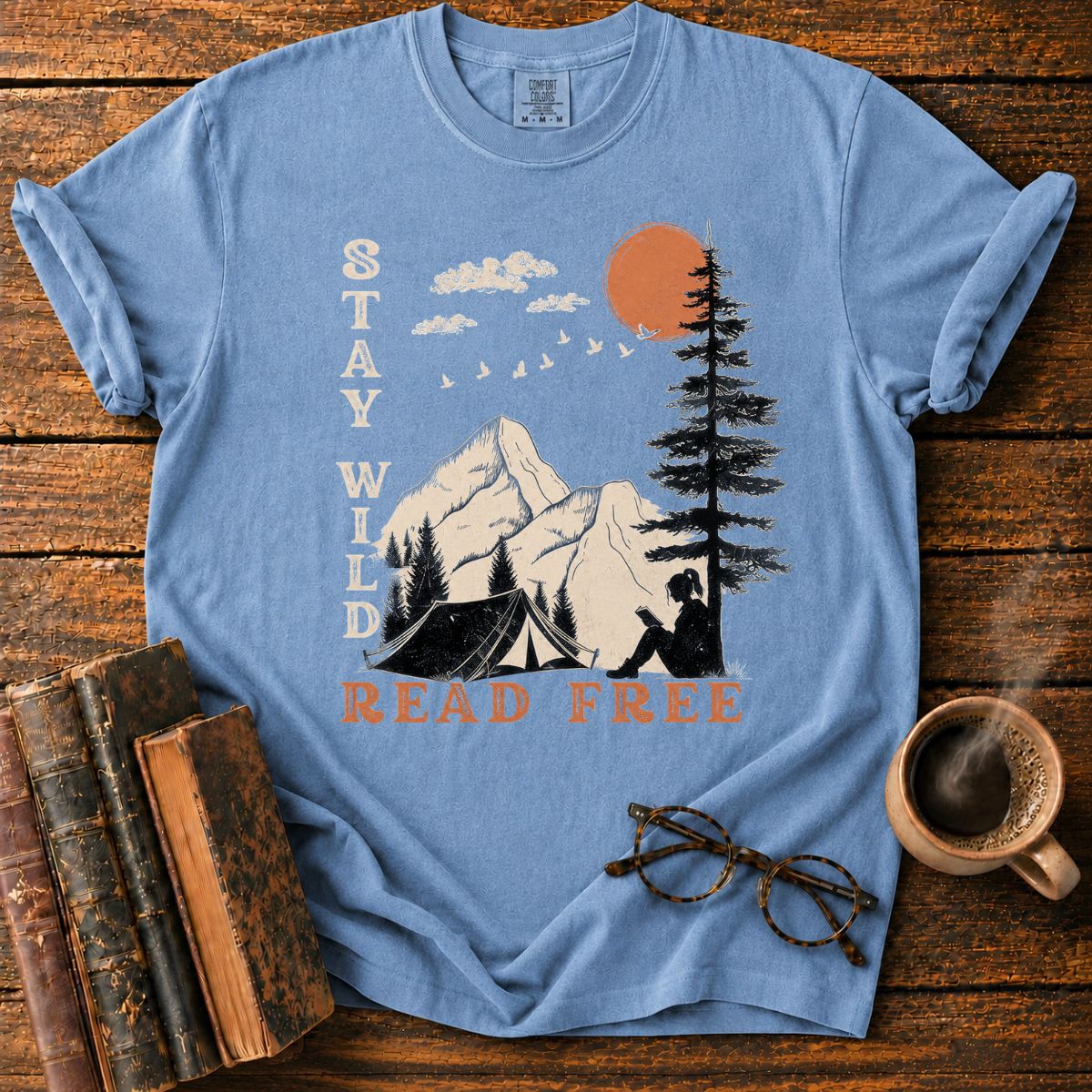 Stay Wild, Read Free Outdoors T-Shirt