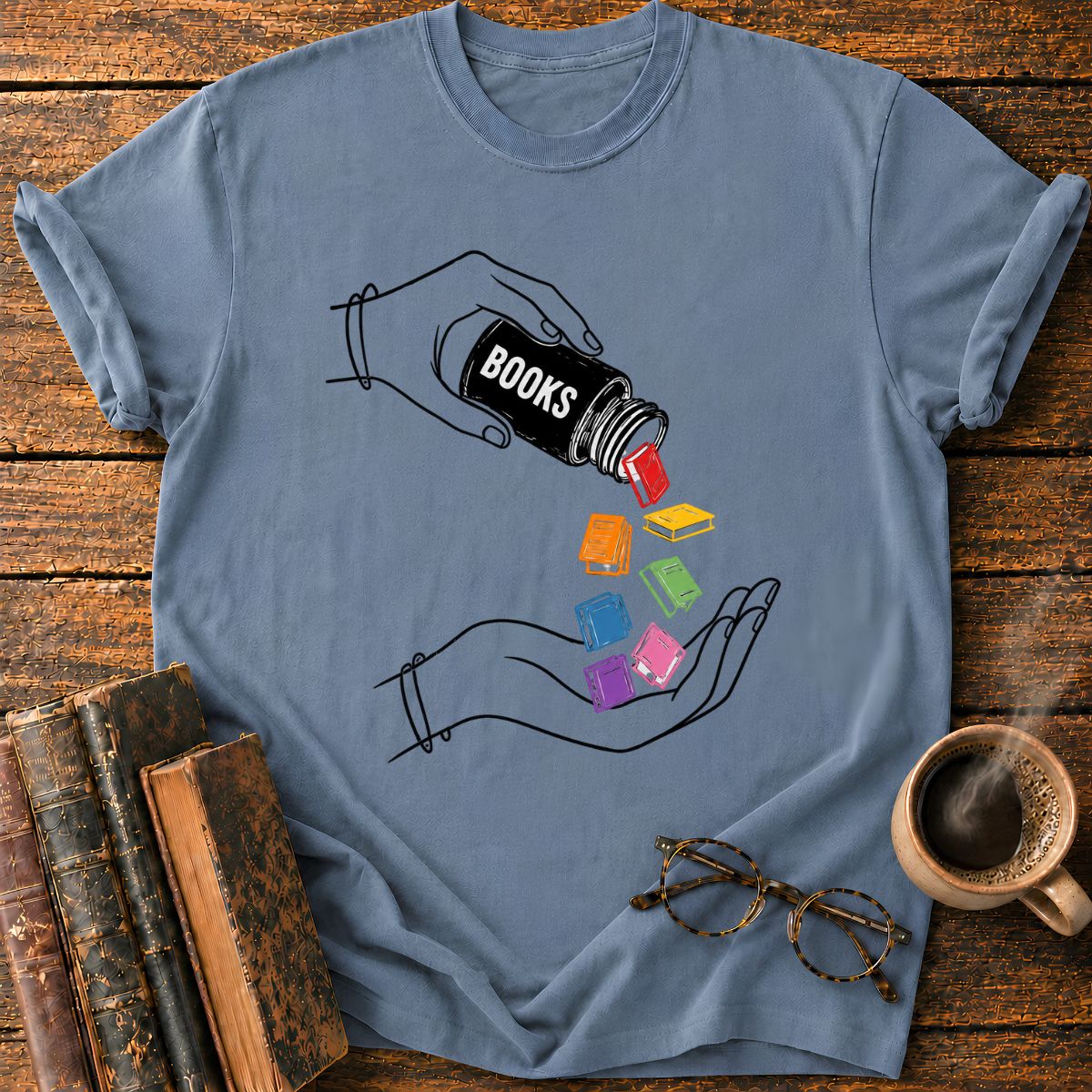 Pouring Books into Open Hands T-Shirt