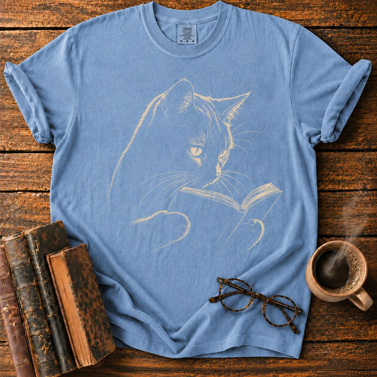 Bookish Cat T-Shirt