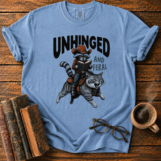 Unhinged Feral Raccoon Rider T-Shirt