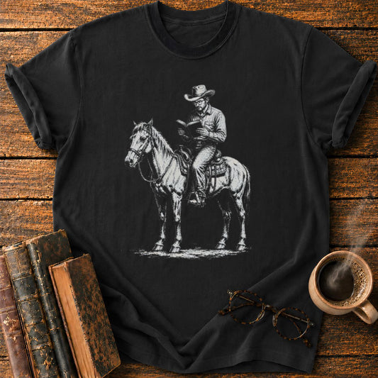 Cowboy Reading A Book T-Shirt