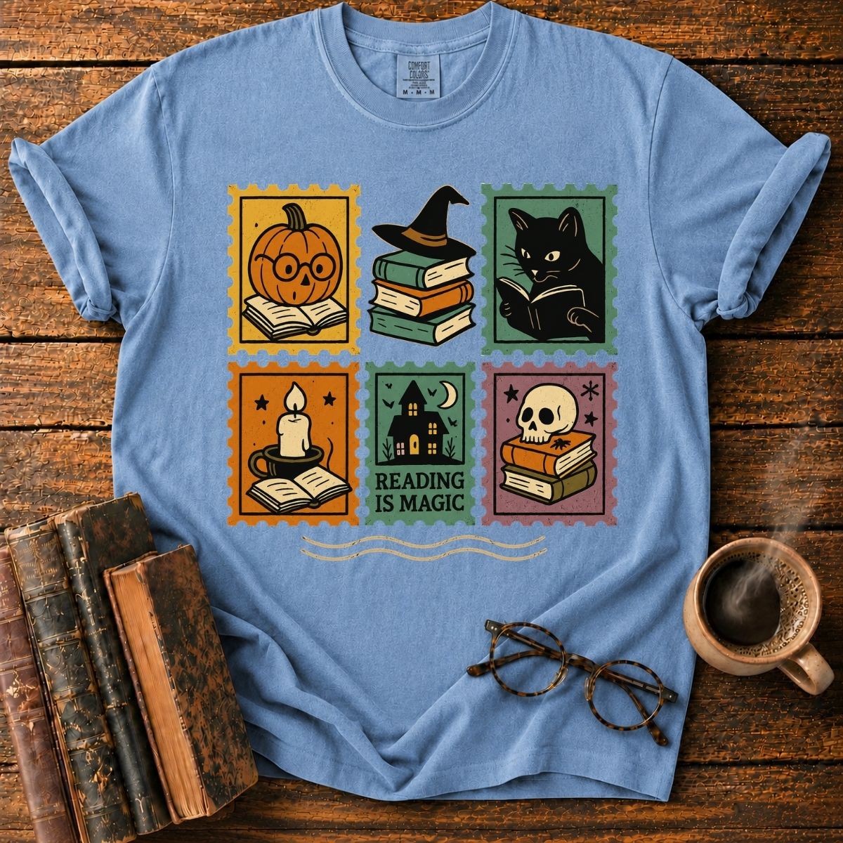 Halloween Reading Stamps T-Shirt