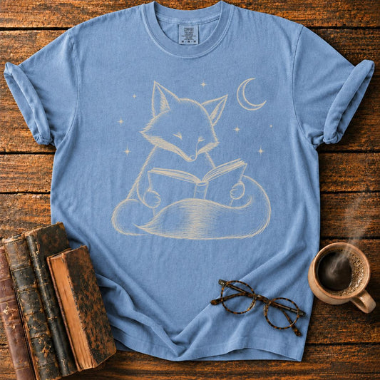 Fox Reading Under the Stars T-Shirt