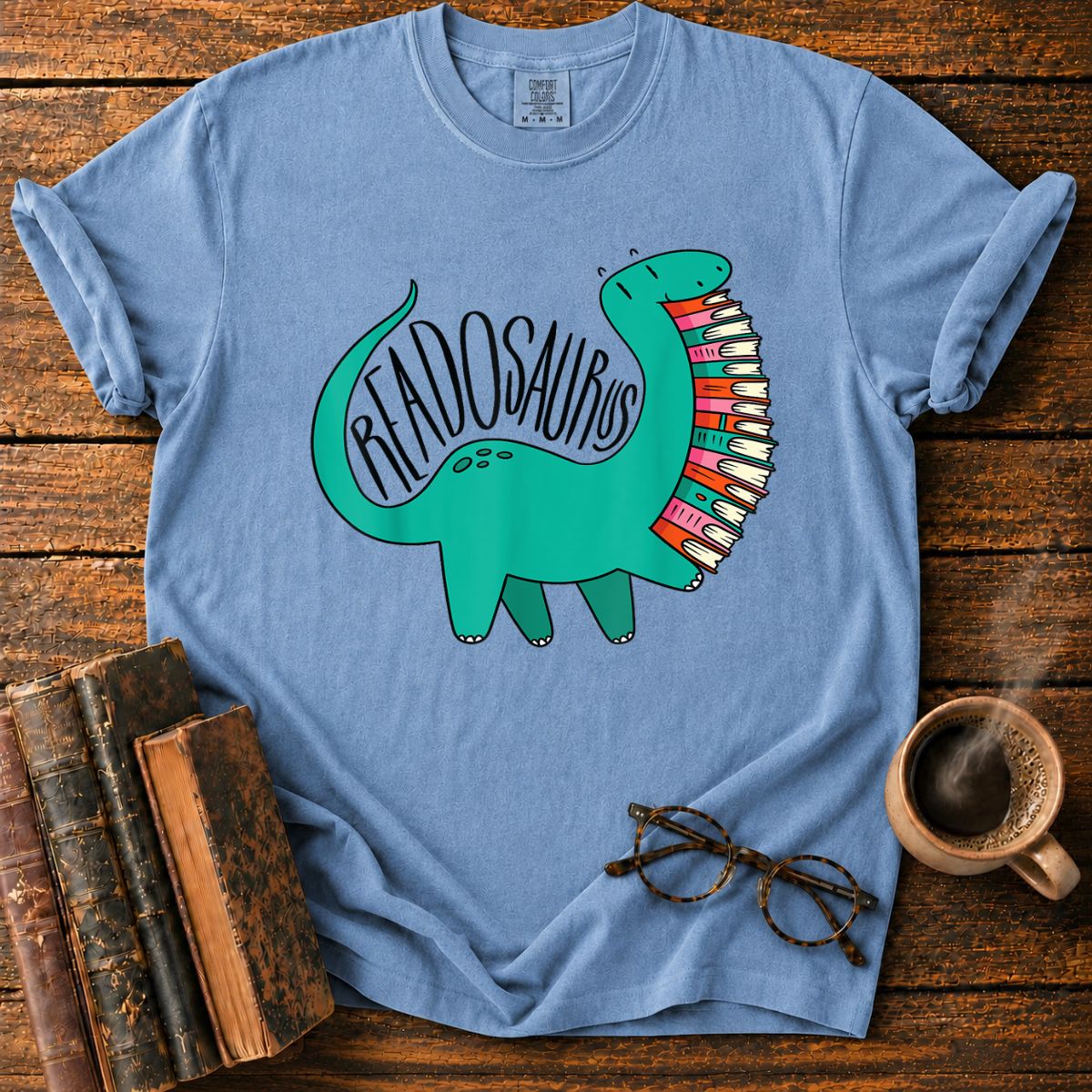 Funny Book Readosaurus T-Shirt