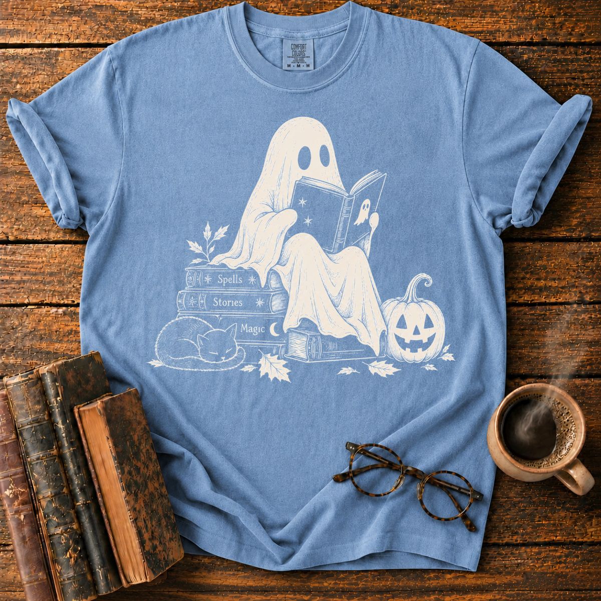 Cozy Ghost’s Halloween Storytime T-Shirt