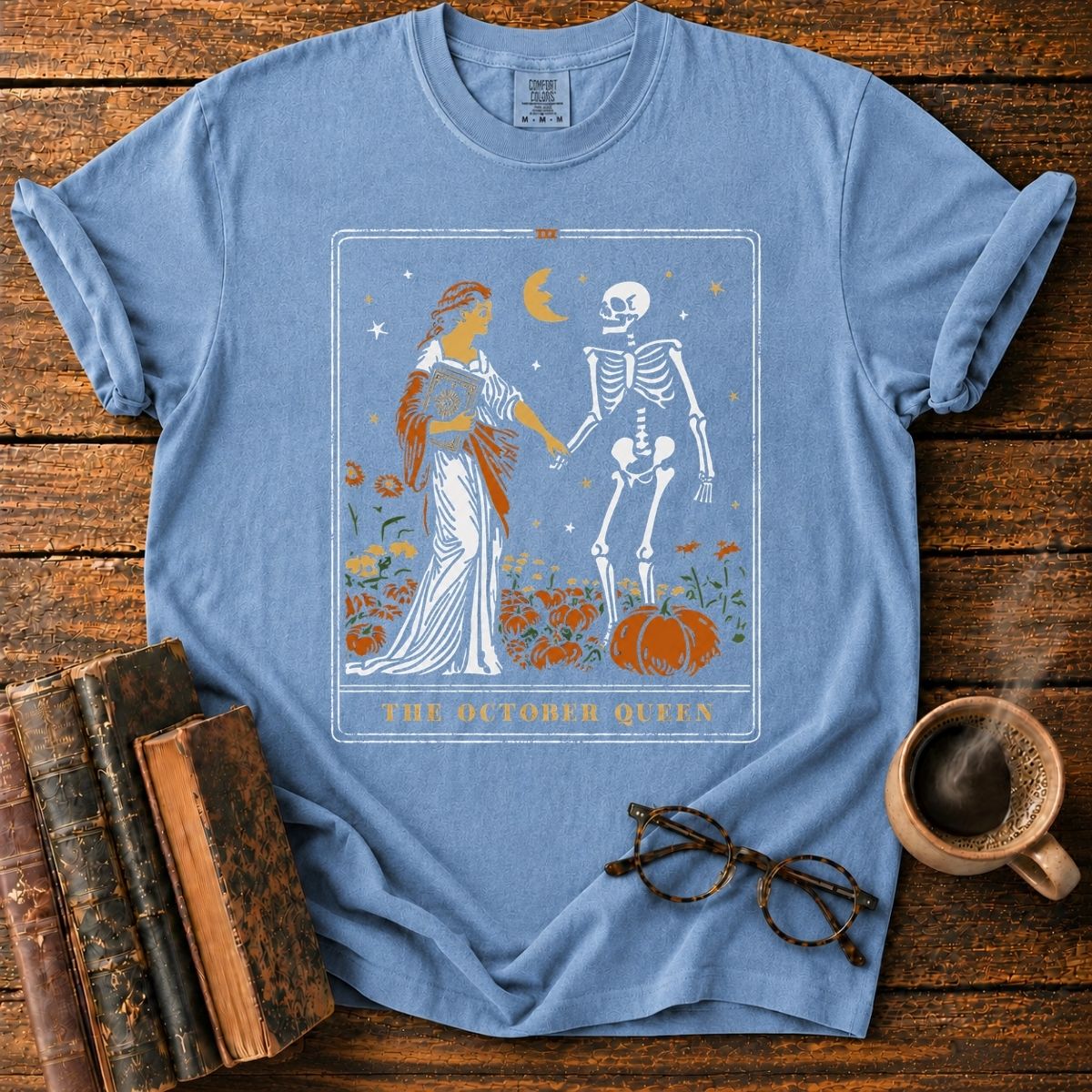 The October Queen Tarot Card T-Shirt