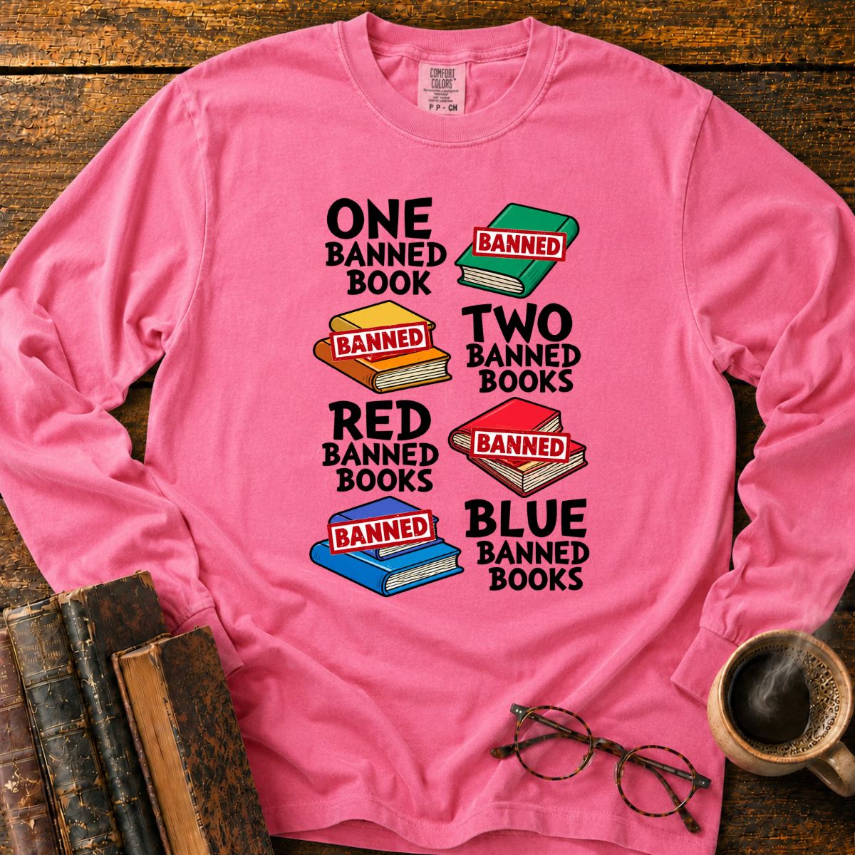 One Banned Book Two Banned Books LS T-Shirt