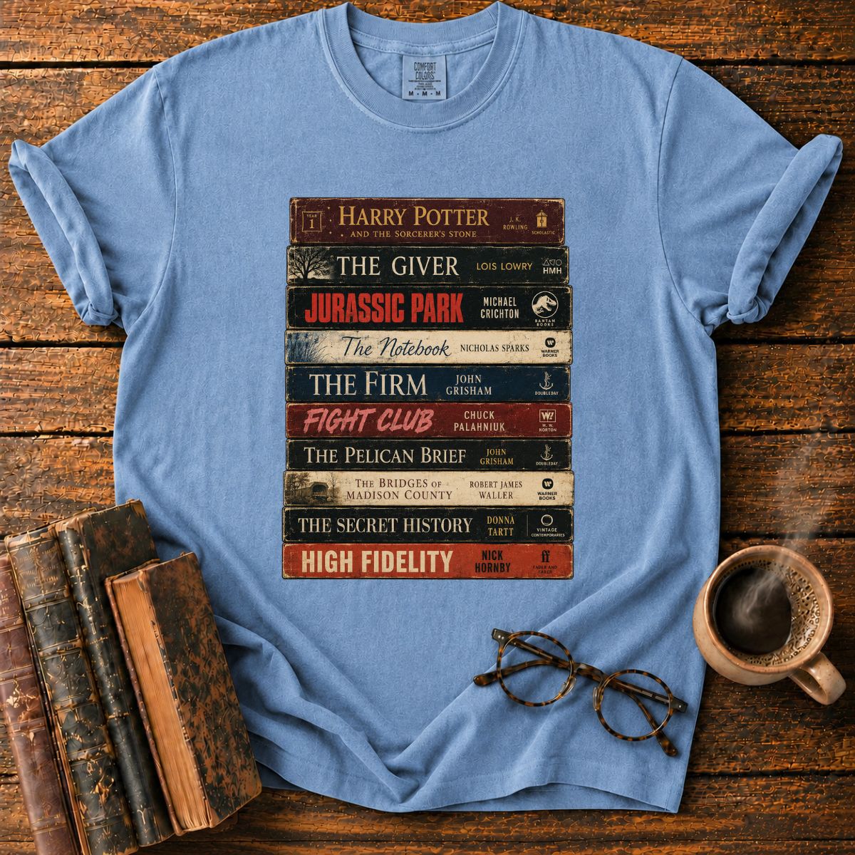 Vintage Stack of Classic Paperback Books T-Shirt