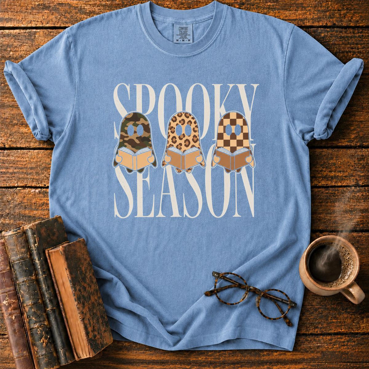 Spooky Season Ghosts Reading T-Shirt
