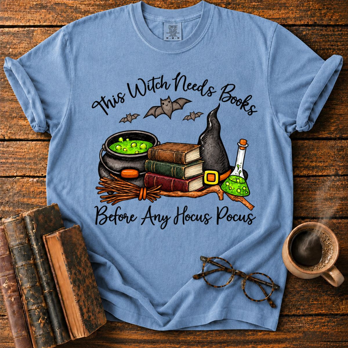 This Witch Needs Vintage Books T-Shirt