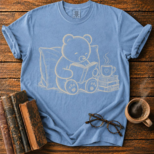 Teddy Bear Reading Book T-Shirt