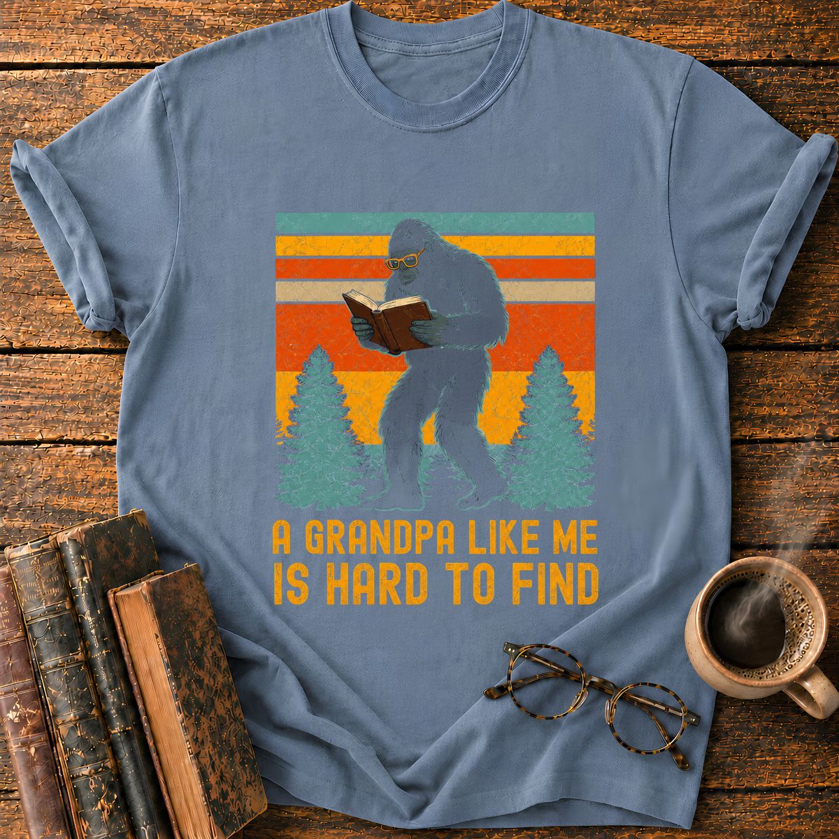 Vintage Bigfoot Reading T-Shirt