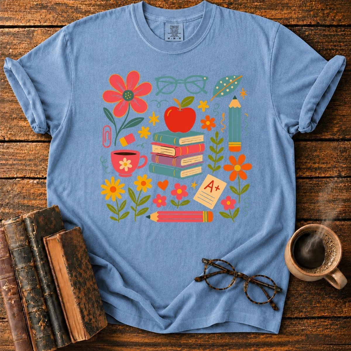 Colorful Cozy Classroom Collage T-Shirt