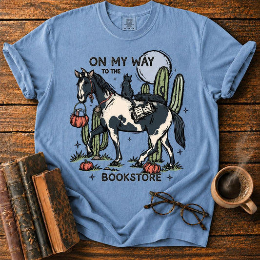 Horse/Cats To the Bookstore T-Shirt